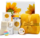 IZZUBIZ Christmas Sunflower Gift Set packaging shows cheerful design and ready-to-gift presentation.