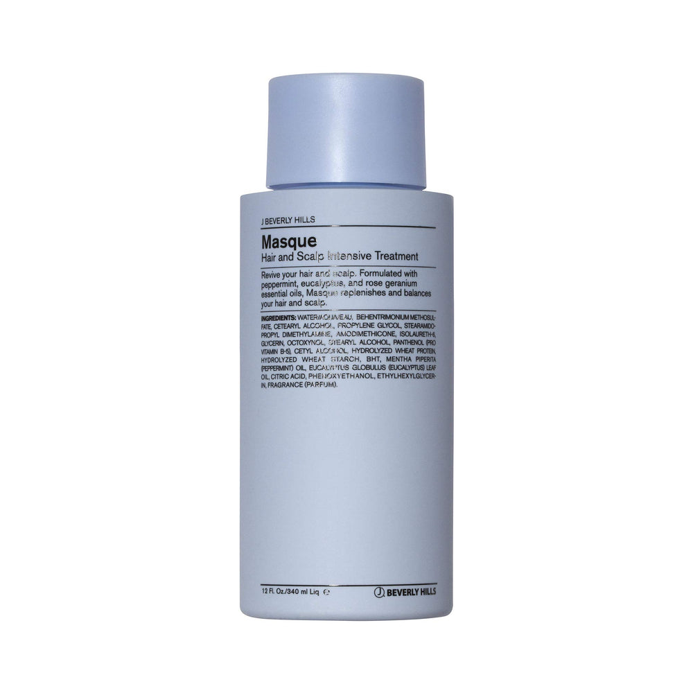 J Beverly Hills Blue Hair Mask application for scalp treatment