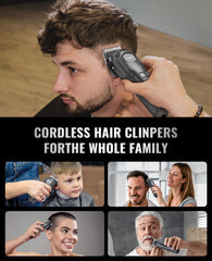 Jack & Rose Clippers Set side view highlighting ergonomic grip for extended grooming