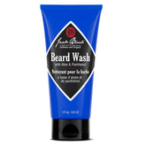 Jack Black Beard Wash bottle cleanses beard and skin for a refreshed feel.