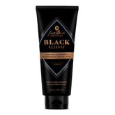 Jack Black Black Reserve Cleanser bottle featuring cardamom cedarwood for dual-purpose wash