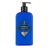 Jack Black Blue Midnight Body Lotion bottle front for hydrated, silky skin.