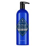 Jack Black Blue Midnight cleanser bottle with lavender notes for a refreshing daily body and hair wash.