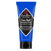 Jack Black Face Buff Energizing Scrub bottle—premium pre-shave cleanser for smoother shaves.