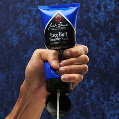Jack Black Face Buff Energizing Scrub texture beads show bamboo exfoliation for cleaner pores