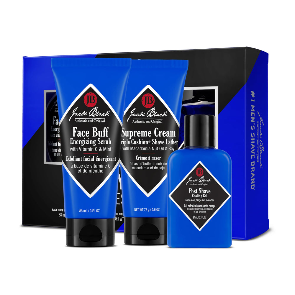 Jack Black face buff energizing scrub close-up showing pore cleansing for a refreshed prep.
