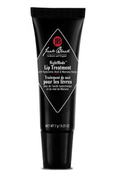 Jack Black NightMode lip treatment bottle closeup for rich overnight hydration