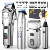 Jack & Rose 4-in-1 hair clipper with LED display for precise at-home grooming.