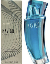 Jafra Navigo Homme EDT bottle with a sleek design for daily wear.