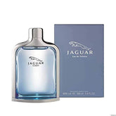 Jaguar Classic Blue bottle front, elegant design for everyday confidence.