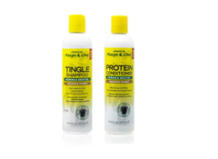 Jamaican Mango & Lime Love Your Locs Tingle Shampoo pour highlights scalp-stimulating formula and cleansing action.