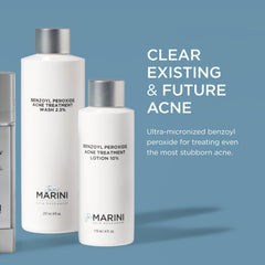 Jan Marini lotion pump-dispense enables precise, controlled application for acne treatment.
