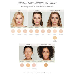 jane iredale Amazing Base on skin demonstrating weightless coverage and oil-free feel