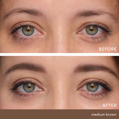 jane iredale PureBrow micro-spoolie closeup highlights precise grooming and controlled product pickup.