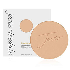 Jane Iredale PureMatte rice-starch absorption highlights oil control without dulling complexion.