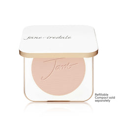 Jane Iredale PurePressed Base application close-up for smooth, buildable coverage