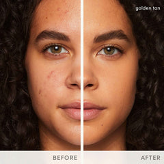 Jane Iredale PurePressed Base Refill Latte applying demonstrates smooth application and breathable finish