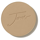 Jane Iredale PurePressed Base Refill Latte compact open for easy touch-ups with a smooth finish