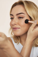 Jane Iredale PurePressed Blush builds pigment like powder with a cream-like blend.