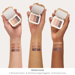 Jane Iredale PurePressed Eye Shadow Triple long-wear look resists creasing.