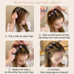 JANFUN three small clips attached braided-style clip offers flexible, creative updos.