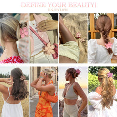 JANFUN large flower clips for elegant updo and daily wear