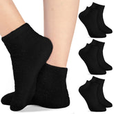 Janmercy Aloe Socks three-pack laid out for cozy bedtime comfort.