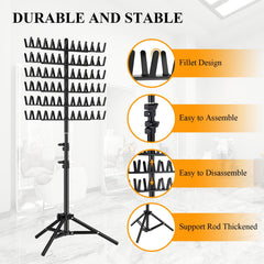 JANMPASK braiding rack snap-on assembly makes setup quick and tool-free