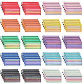 JARLINK 80-pack mesh zipper pouches neatly organize cosmetics, receipts, and small office supplies.