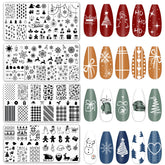 JarThenaAMCS Christmas tree stamping plate for quick holiday nail art