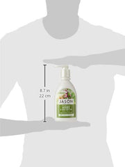 Jason Herbs and Shea Butter Body Wash ingredients close-up: vitamin E sage