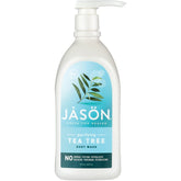 Jason Tea Tree Body Wash bottle front showcasing purifying cleanse and calm scent
