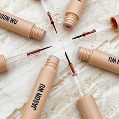 Jason Wu rose-water-infused freckles closeup highlighting skin hydration and tone.