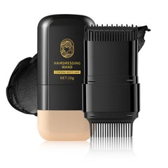 Javpav 2in1 hair color stick with comb close-up showing quick touch-up for natural gray coverage.