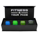 Jawzrsize athletic bundle pop-n-go blue for on-the-go jaw exercise