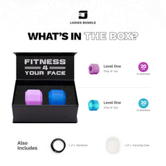 Jawzrsize face fat reducer action illustrating non-invasive contouring.
