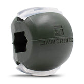 Jawzrsize jaw exerciser in hand demonstrates easy daily use for jawline toning.