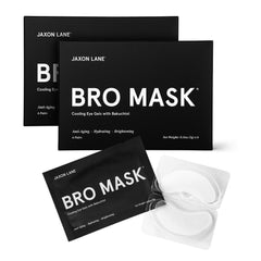 JAXON LANE Bro Mask under-eye patches box for quick depuffing and brightening.
