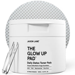 The JAXON LANE Rice Toner Pads pack ready for daily exfoliation and brightness.