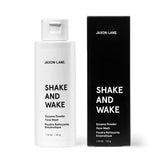 JAXON LANE Shake and Wake powder packet closeup showing gentle exfoliation for smoother skin.