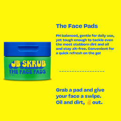 JB SKRUB Face Pads menthol-refresh provides an instant cooling sensation.
