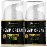 JB Wellness Co Hemp Cream 2Pack bottle front shows non-greasy hydration.