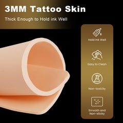 Jconly 3mm thickened fake skin closeup highlights realistic elasticity for depth control training.
