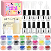 JCOOS kit contents showing pigments and bottles for DIY color creation