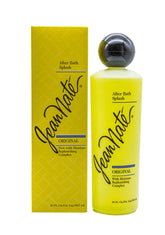 Jean Nate after bath splash bottle front view for everyday fragrance and refreshment