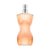 Jean Paul Gaultier Classique bottle full view for daily feminine fragrance use.