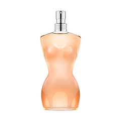 Jean Paul Gaultier Classique bottle full view for daily feminine fragrance use.