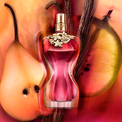 Jean Paul Gaultier La Belle packaging highlights premium fragrance presentation.