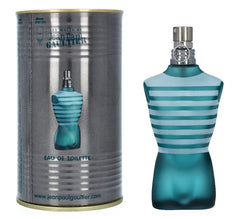 Jean Paul Gaultier Le Male bottle front view, ideal for confident daytime wear.