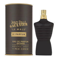 Jean Paul Gaultier Le Male Le Parfum bottle front view for evening wear